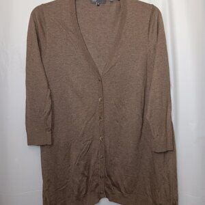 VINCE WOMAN BUTTON UP CARDIGAN SWEATER